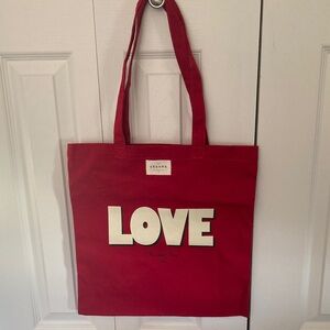 Sezane Red LOVE Tote Bag NEW!